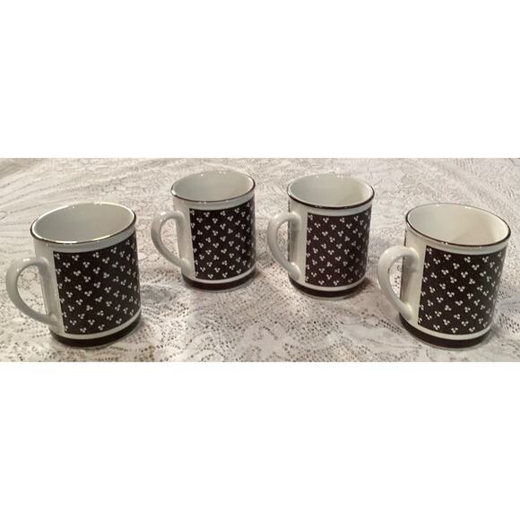 Set Of 4 CCCC England Vintage Coffee Mugs - Picture 7 of 9